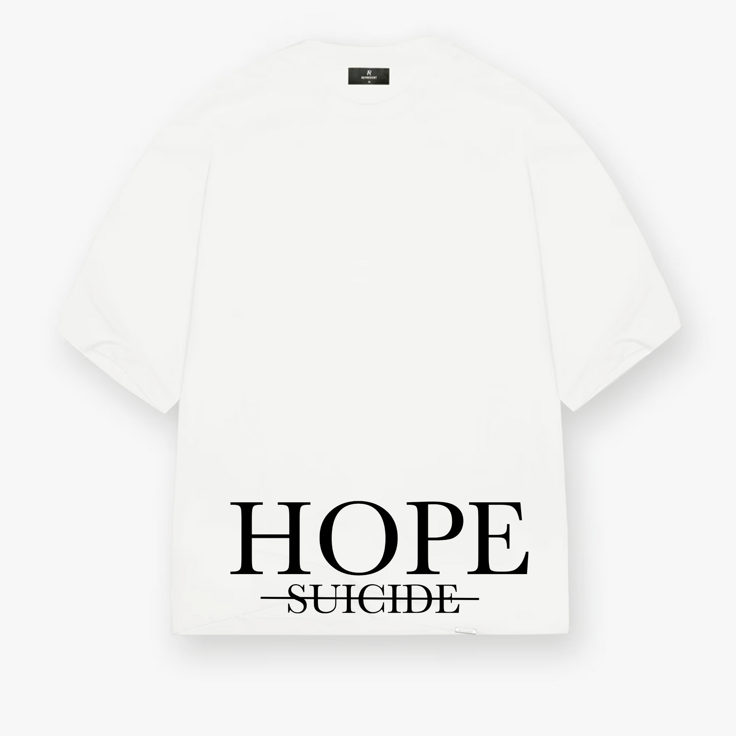 Hope Over Suicide Boxy White Tee