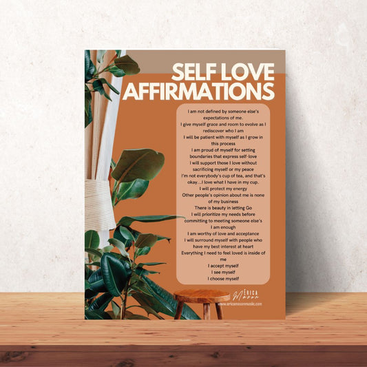 Self Love Affirmation Digital Poster