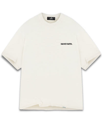 Have Faith Heavy Weight Tee Off White