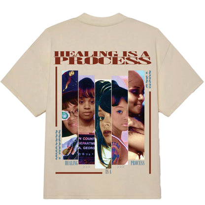 Healing Is A Process: Left Eye Cream  Tshirt