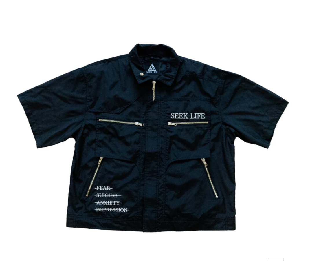 Seek Life Cargo Jacket Black
