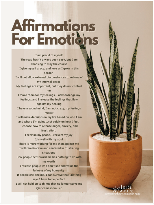 Emotions Affirmation Digital Poster
