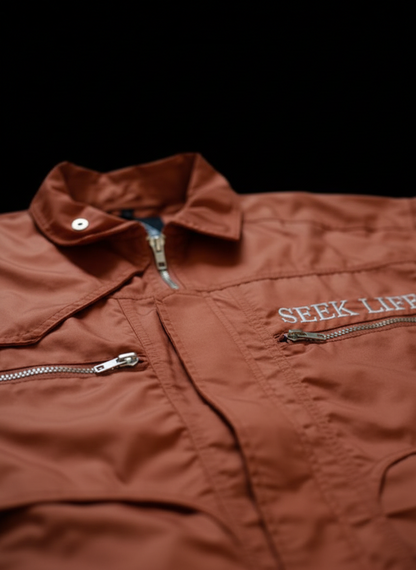 Seek Life Cargo Jacket Orange